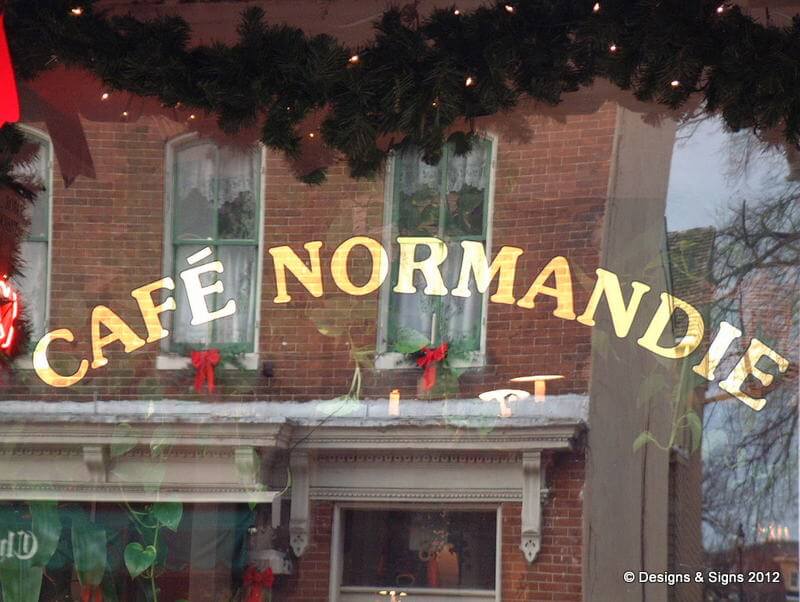 Glass Gilding – Cafe Normandie