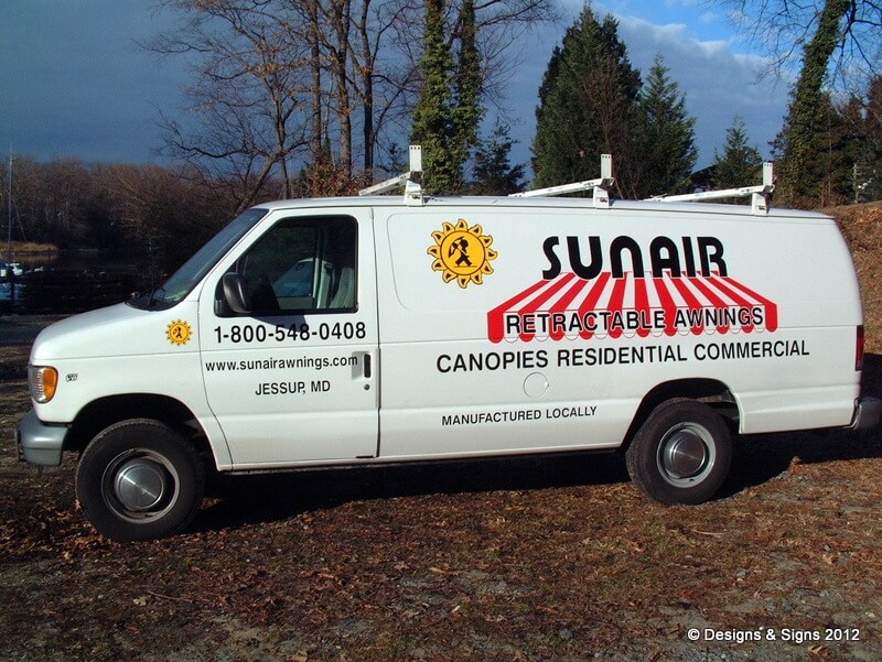 Van Lettering for Sunair Awnings