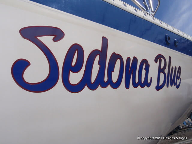Customized Boat Names; Setting Sail Aboard Sedona Blue