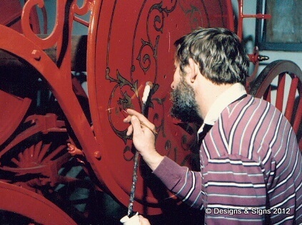 Gold Leaf Restoration for an Antique Fire Coach