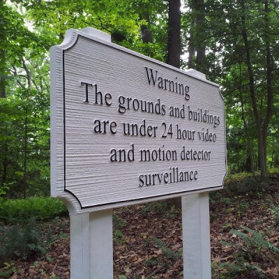 SANDBLASTED SIGNS – WARNING