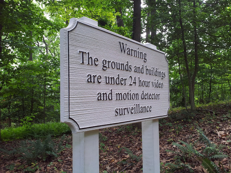 Sandblasted Signs – A Warning Sign / Private Property