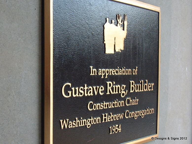 Cast Bronze Plaque – Gustave Ring