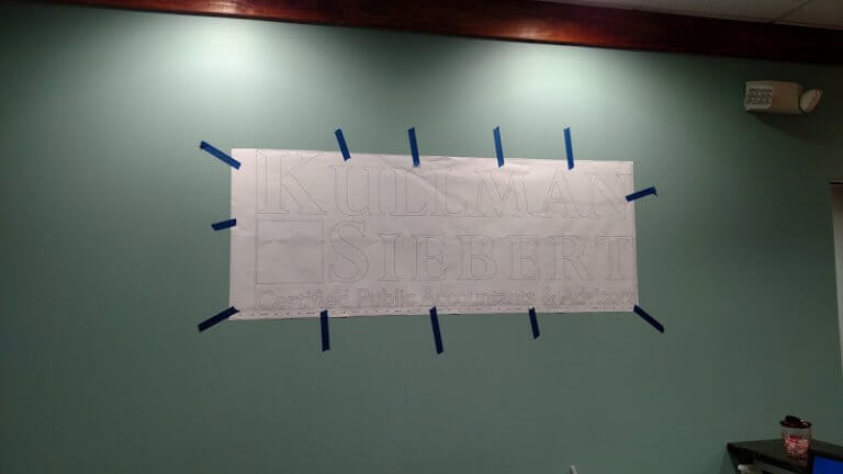Install Pattern. Sign How To Install Dimensional Letters, Using a Pattern. - Designs & Signs