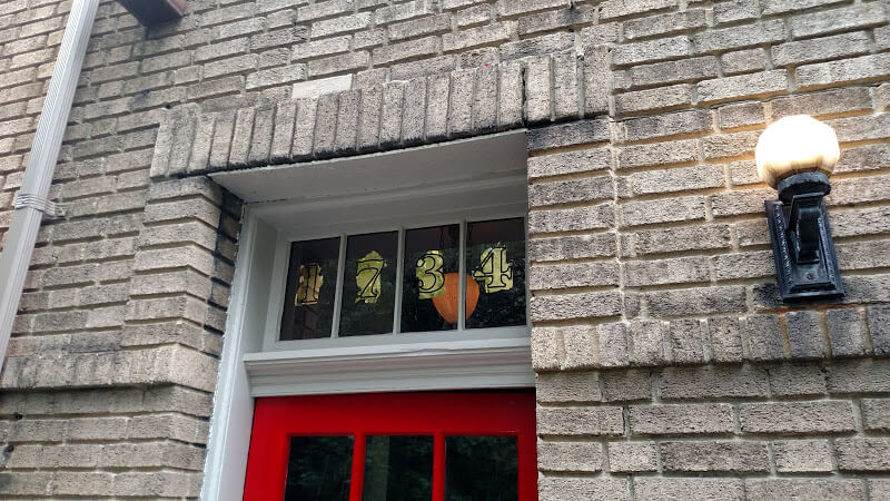 gold leaf house numbers