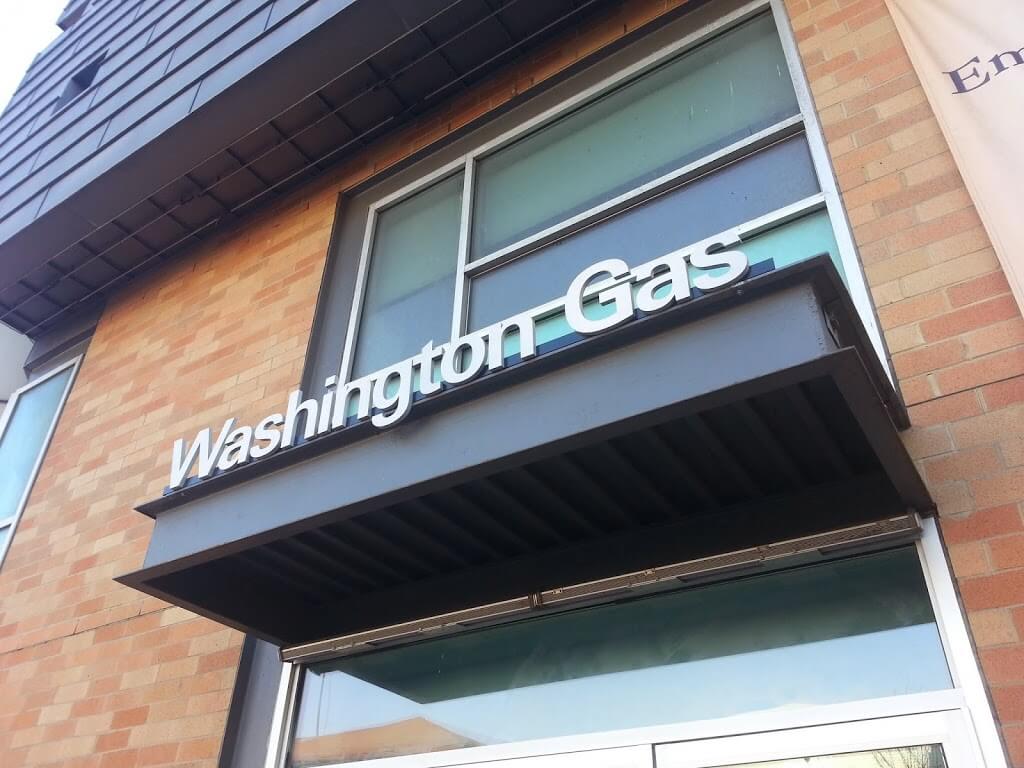 Stainless Steel Letters, Solid Steel Signage at Washington Gas.