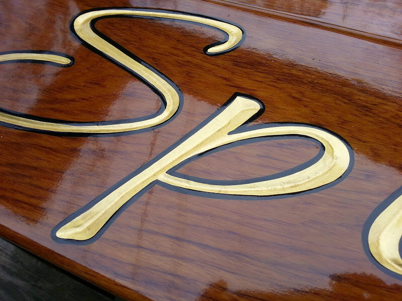 Hand Carved Quarterboards for Spirit