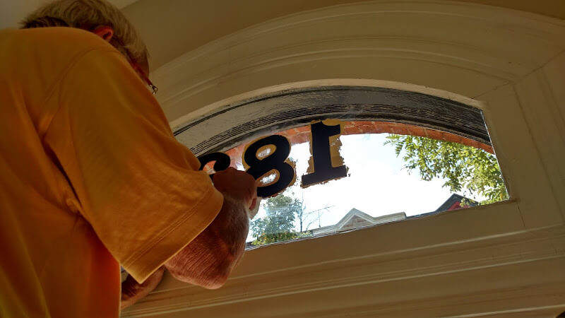 gold leaf home address baltimore city gilded house numbers