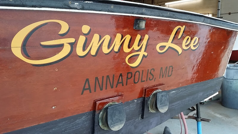 Hand Painted Boat Name – Ginny Lee