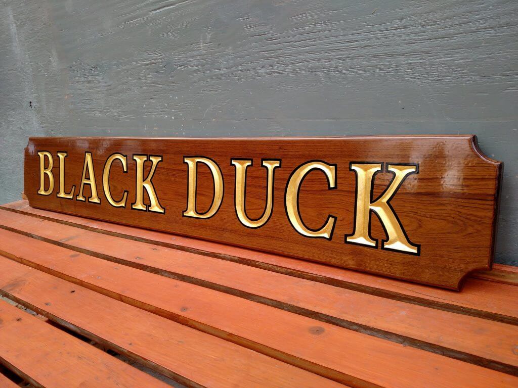 Carved Quarterboards / Custom Quarterboard Signs by Designs & Signs