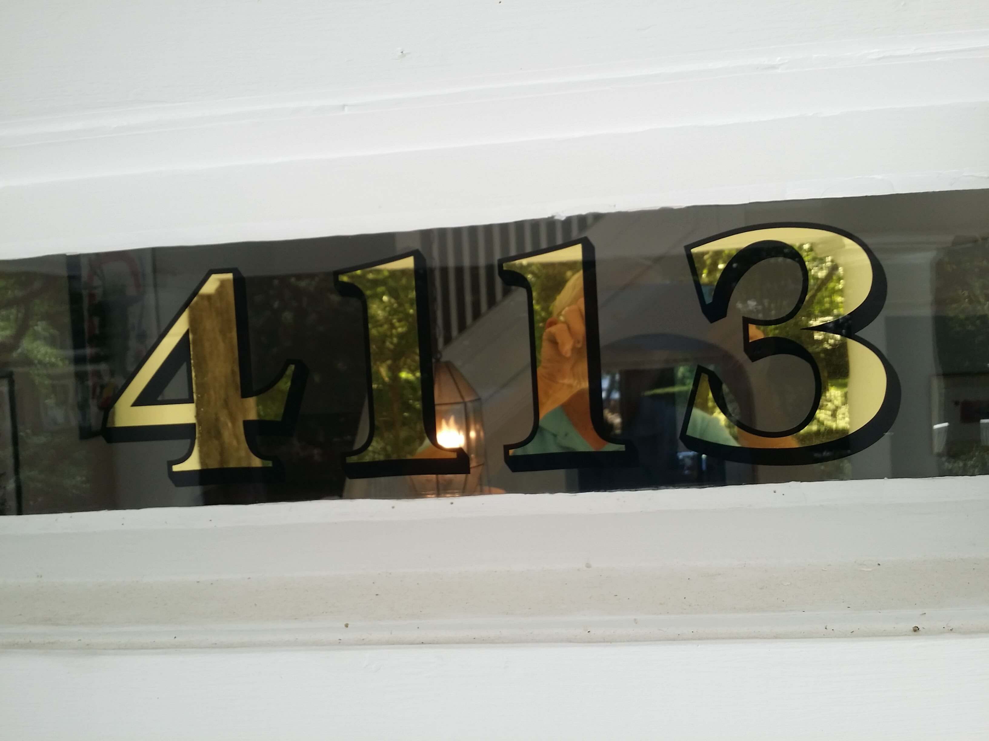 Gold Leaf Numbers Washington DC – 4113