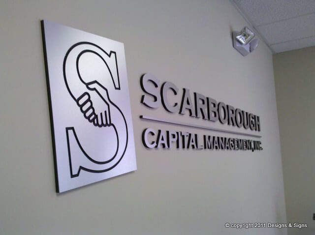 Company Name / Office Wall Signs - Created by Designs and Signs