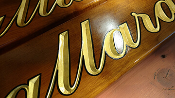 Teak Boat Nameplates