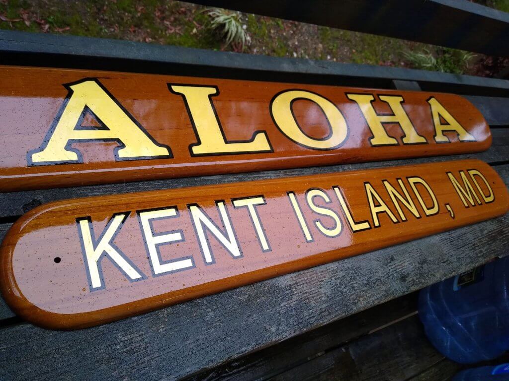 Quarterboards With Gold Leaf Lettering