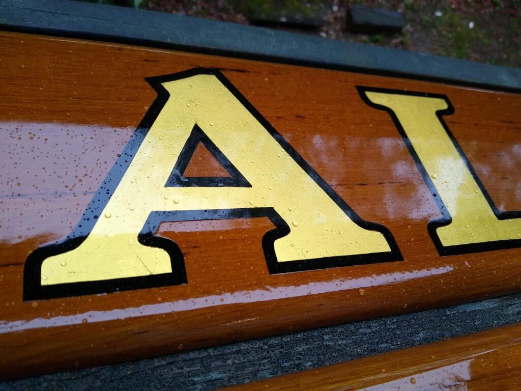 Quarterboards With Gold Leaf Lettering