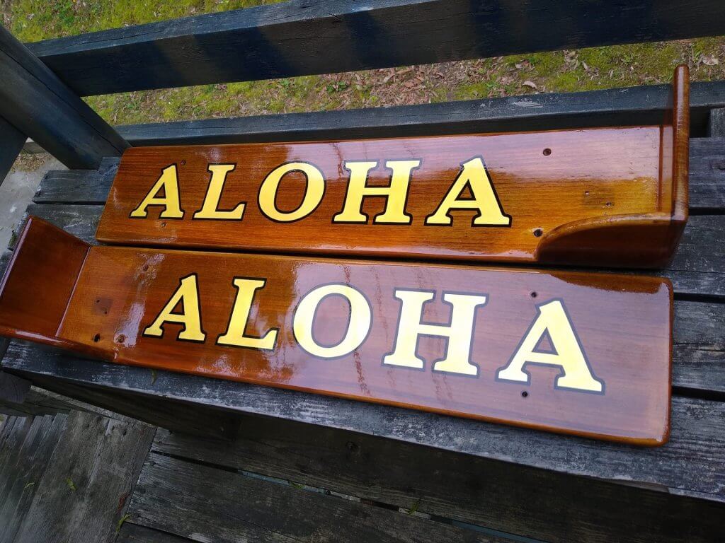 Quarterboards With Gold Leaf Lettering