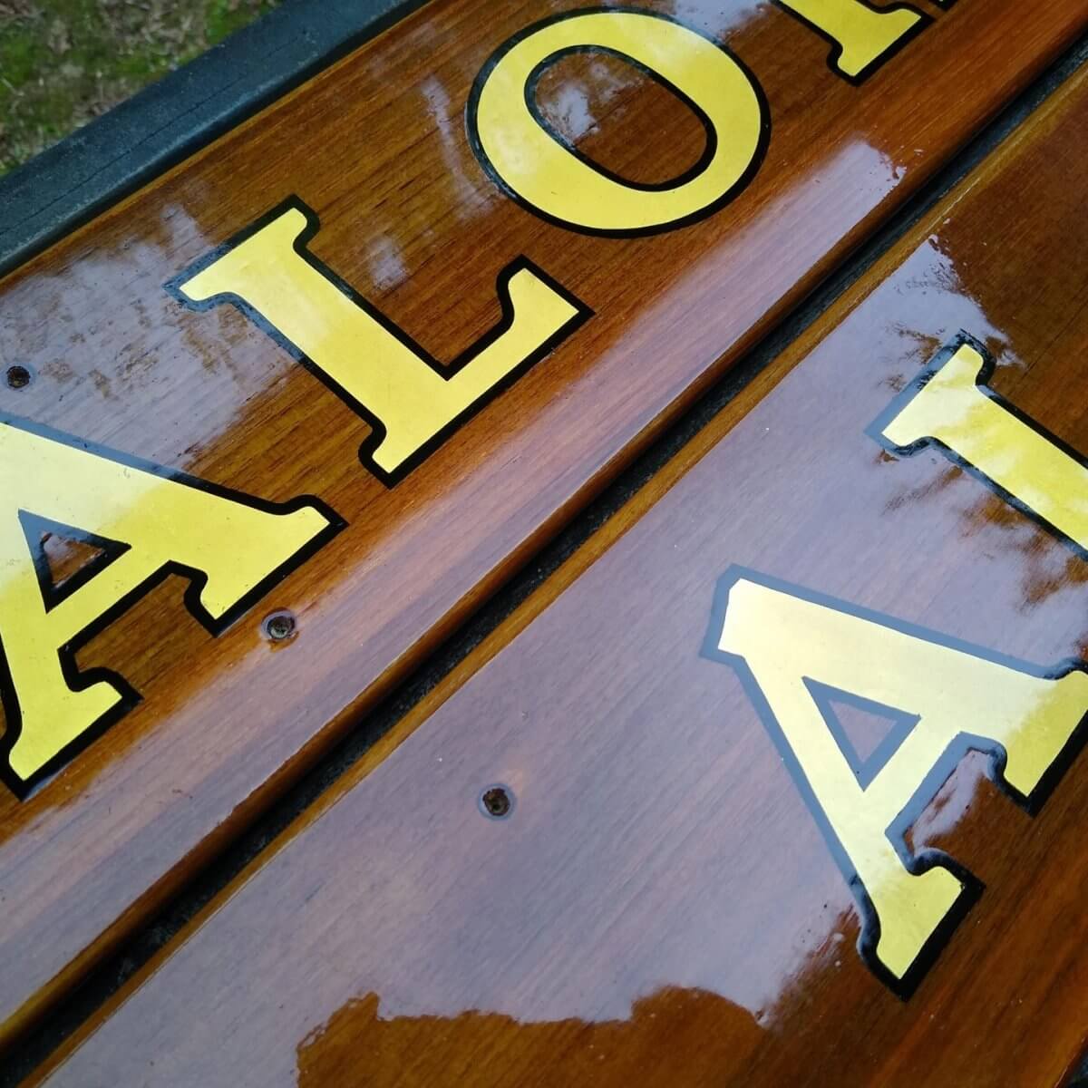 Custom Quarterboard Signs made by hand for Remedy Designs & Signs