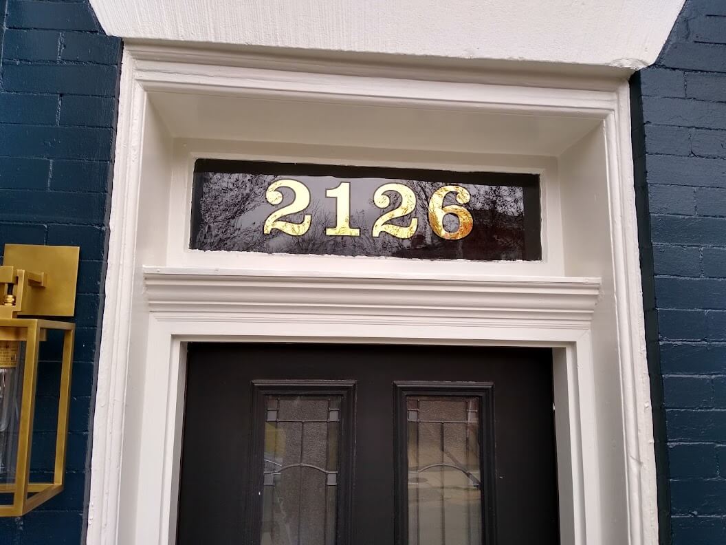 Gold Leaf House Address, at 2126 in DC.