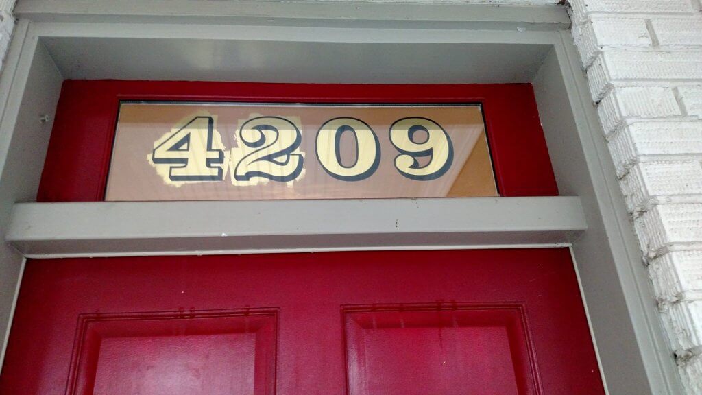gold house numbers