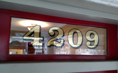 Gold House Numbers