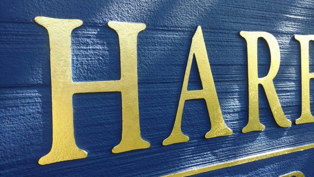 Nautical Theme Entrance Sign at Herald Harbor