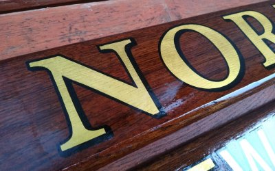 Wooden Boat Name Plates – Noreen
