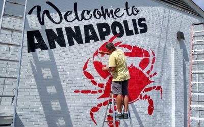 Crabhouse Murals in Maryland, Painted by Designs & Signs.