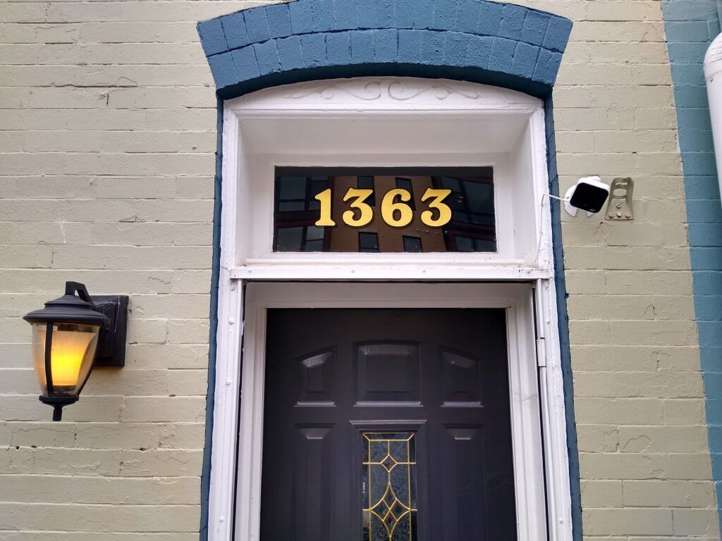 gold leaf house numbers 1363