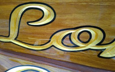 Hand carved teak boards