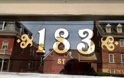 Gold Leaf Annapolis, House Numbers on Your Glass Transom