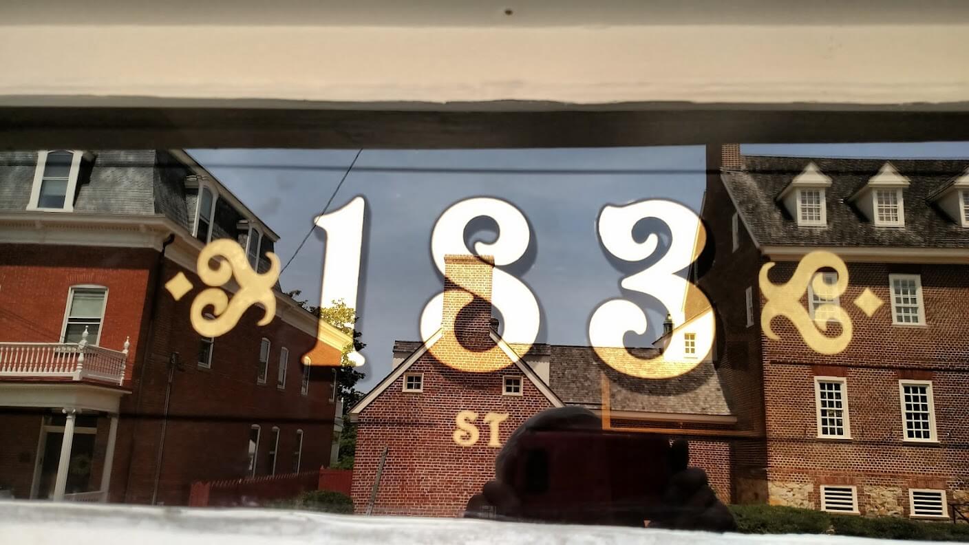 Gold Leaf Annapolis, House Numbers on Your Glass Transom