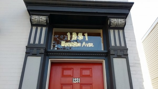 Transom Numbers In Gold Leaf