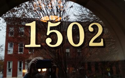 Historic House Numbers: Hand Gilded Gold Leaf Transoms in DC