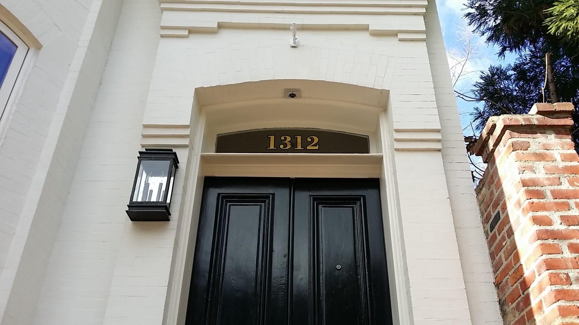 Gilded Transom Numbers: Real Gold Leaf on Glass for No. 1312