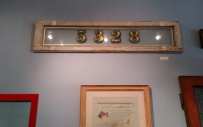 Hand Gilded House Numbers: See Our 5328 Gold Leaf Sample