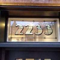Gold door numbers house number ideas