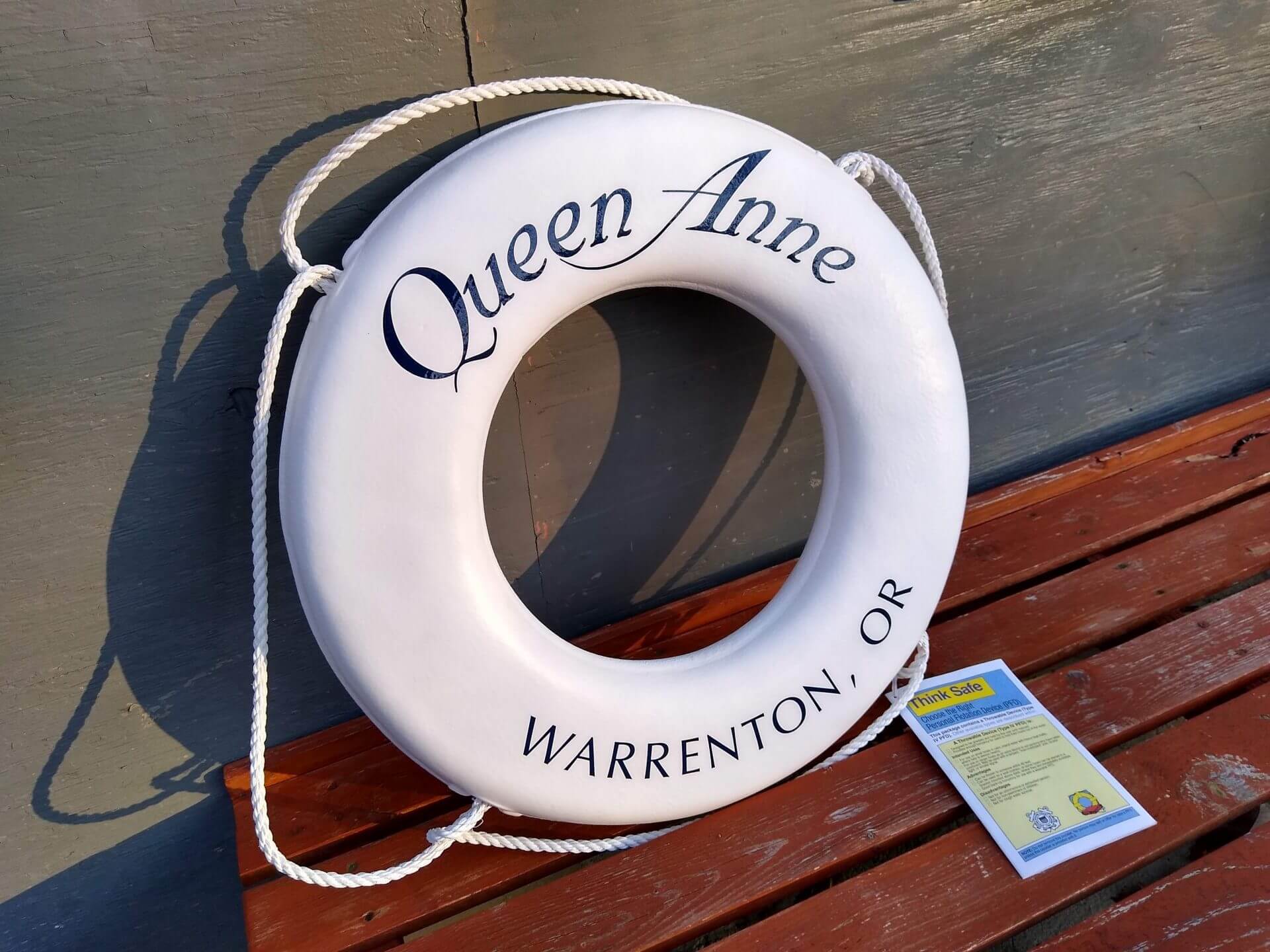 Personalized life rings for boats / Queen Anne