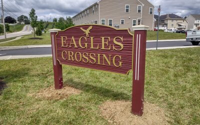 Neighborhood Signs at Eagles Crossing – Mechanicsburg, PA.