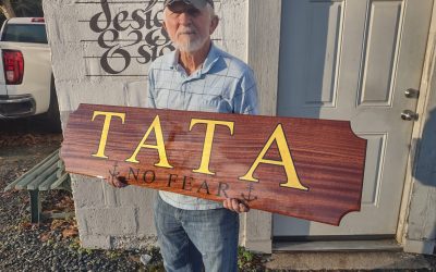 Mahogany Boat Name Boards