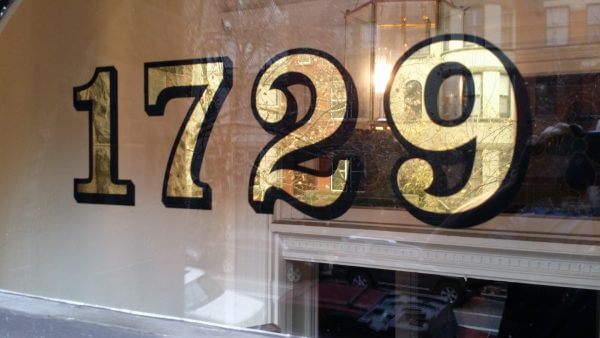 House Number Gilding