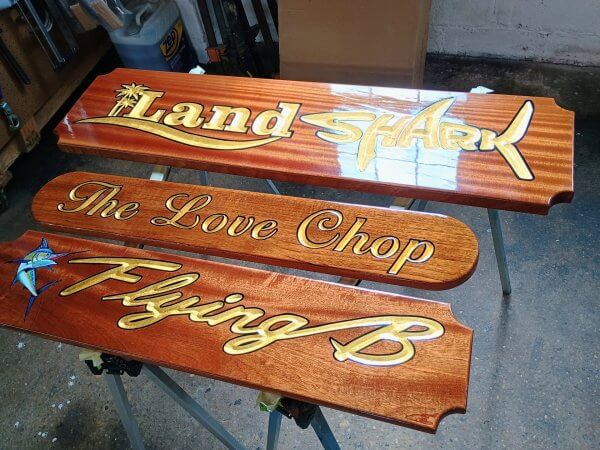 Custom Wooden Yacht Nameplates: Elevate Your Vessel's Identity