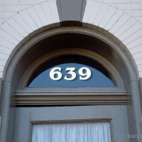 Transom Window House Numbers